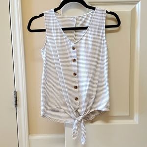 Striped Loft tank top, size XSP, $15